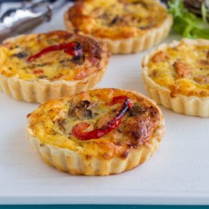 Chicken & Mushroom Quiche x 2